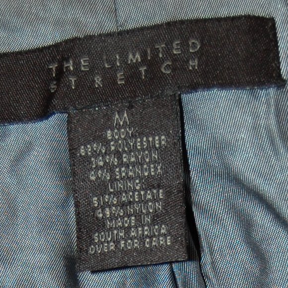 The Limited Stretch Women's Black Zipper Jacket W/ Side Pockets Size M - Picture 7 of 9